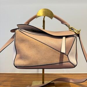 Loewe Puzzle Bag in Blush Small